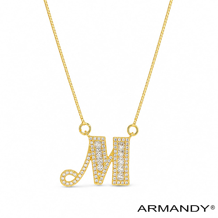 GARGANTILLA M ZIRCONIA CHAPA DE ORO 18 KT - Imagen 3