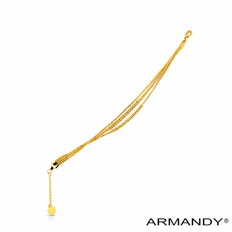 PULSERA ESFERAS CHAPA DE ORO 18 KT - Imagen 4