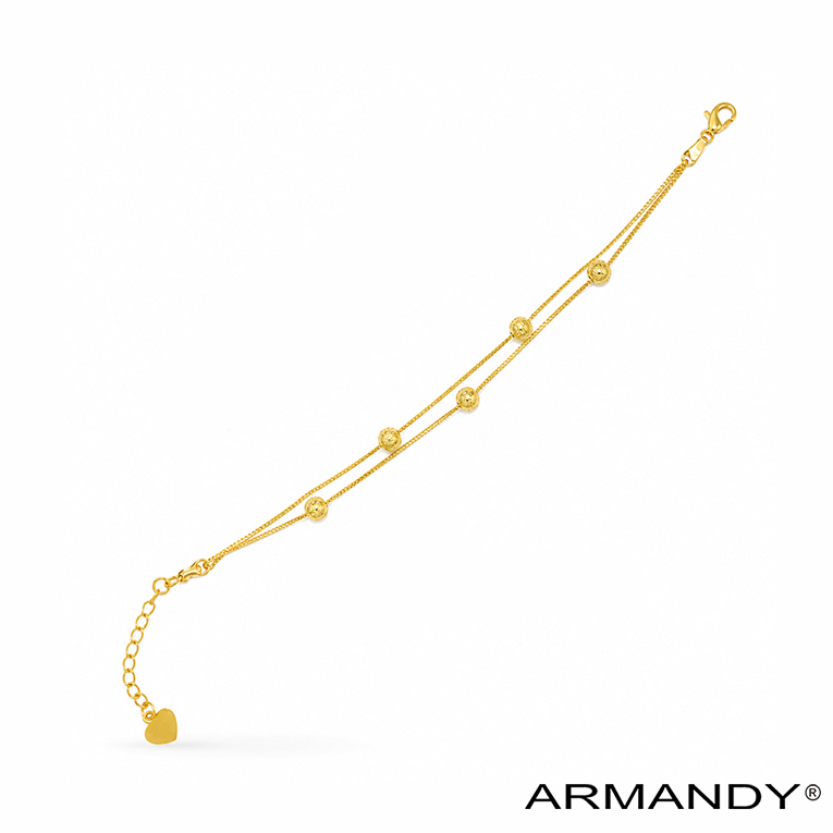 PULSERA ESFERAS CHAPA DE ORO 18 KT - Imagen 4