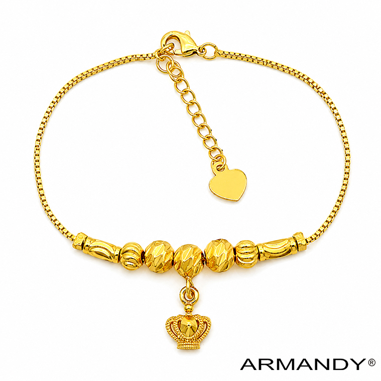 PULSERA ESFERAS CHAPA DE ORO 18 KT - Imagen 4