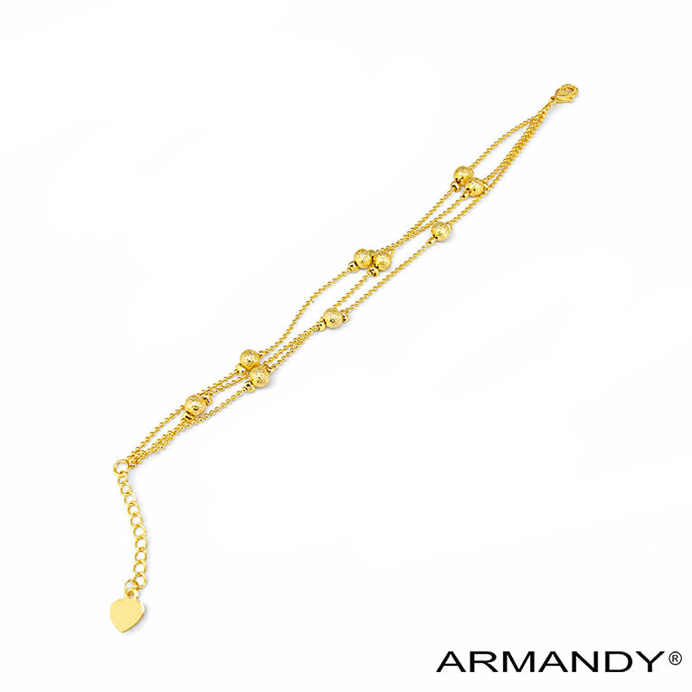 PULSERA ESFERAS CHAPA DE ORO 18 KT - Imagen 4
