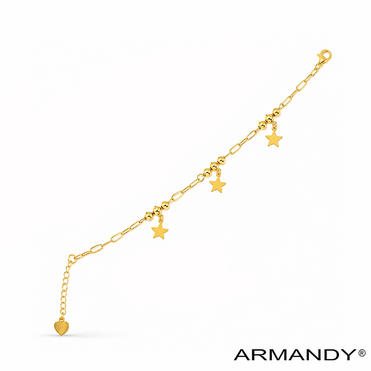 PULSERA ESTRELLAS CHAPA DE ORO 18 KT - Imagen 4