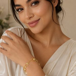 PULSERA ROMBO CHAPA DE ORO 18 KT